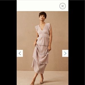 Saylor Wallis deep v dress